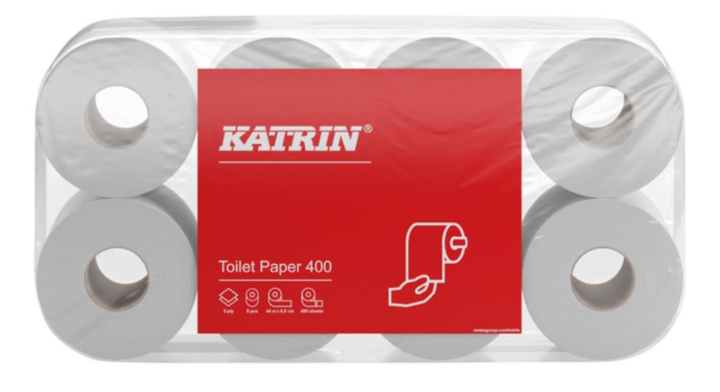 Katrin Classic | Toiletpapier | 400 Vel | 2-Laags | Wit | 14293 (48 stuks)