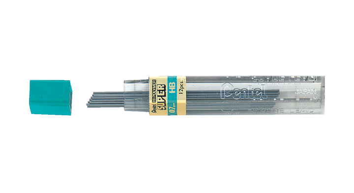 Potloodstift pentel 0.7mm zwart per koker hb