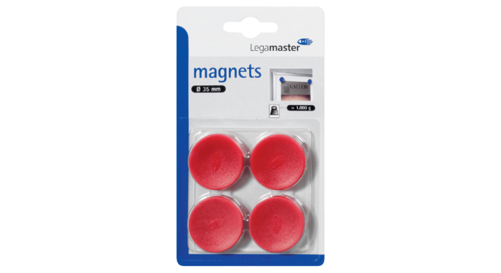 Magneet legamaster 35mm rood