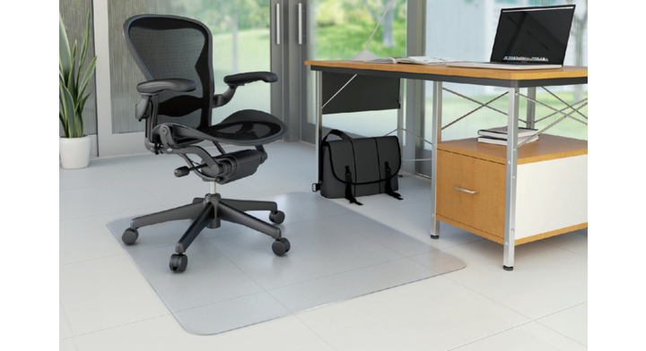 Stoelmat poly 90x120cm voor harde vloer 97100