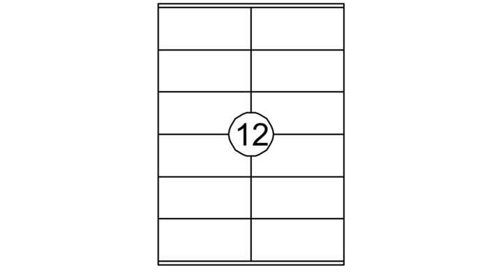 Etiket quantore 105x48mm 1200st