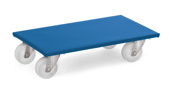 2 Meubelrolplateaus, 600x350 mm Draagverm. 500kg Nylon wiel