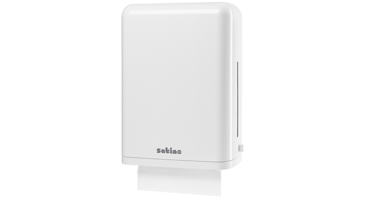 Satino by WEPA | Handdoek Dispenser | Groot | PT3 | Wit | 331010 - OP=OP AANBIEDING