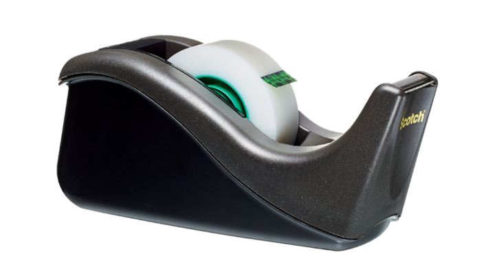 Plakbandhouder 3m scotch c60 +1 rol magic zwart