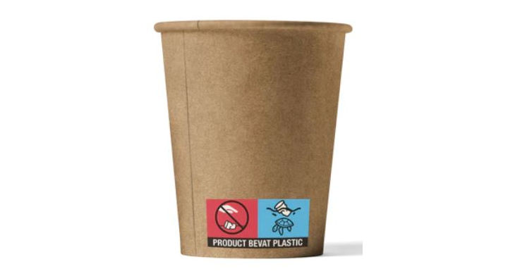 Koffiebeker, 177ml/7oz, 72mm, karton, bruin (1000 stuks)