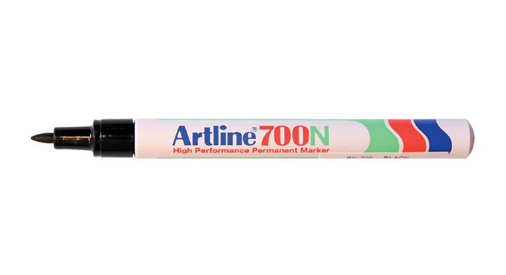 Viltstift artline 700 perm rond 0.7mm zwart