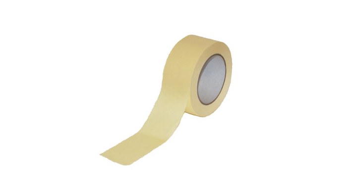 Afplaktape, Papier/Solvent, 50mm x 50m, creme/wit