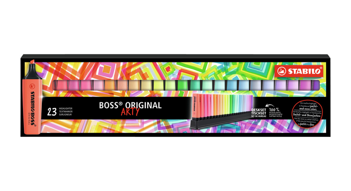 Markeerstift stabilo boss  arty deskset ass(7023-01-5-20)