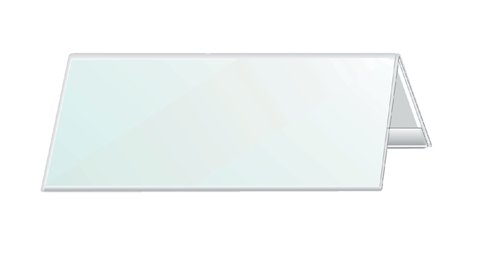 Tafelnaambord durable 8053 105x297mm transp