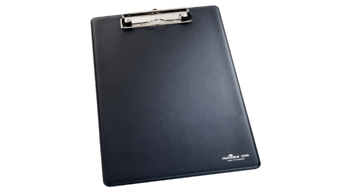 Durable 2350, klembord met kopklem A4, zwart, 235001