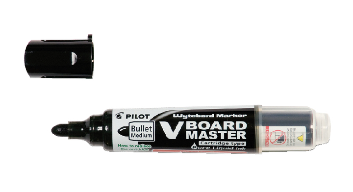 Pilot Begreen, whiteboard viltstift, rond, 2.3mm, zwart