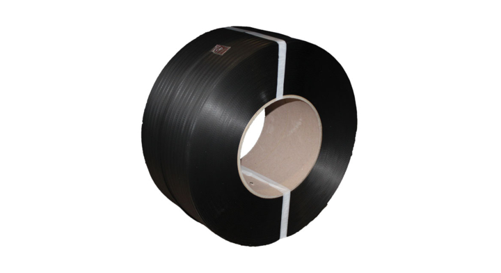 Omsnoeringsband, PP, 12mm x 3000m, 0,65mm, K200, zwart,2 rol