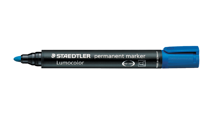 Viltstift staedtler 352 perm rond 2mm blauw