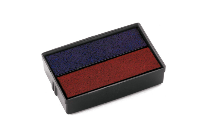 Inktkussen colop 6e/10 rood blauw