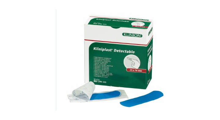 Kliniplast, detecteerbare pleister, 25x76mm, blauw (50 stuks)  