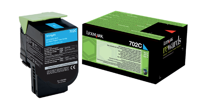 Tonercartridge lexmark 70c20c0 1k blauw(70c20c0)