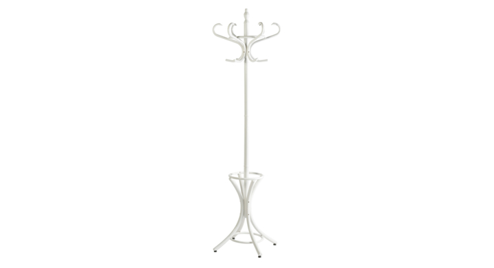 Staande kapstok Bistro, 185 cm, 12-haaks, wit, VB 431130