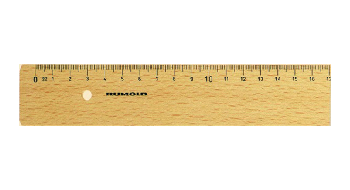Liniaal rumold fl230/30 30cm hout