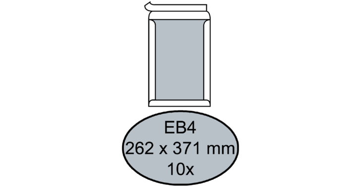 Envelop quantore bordrug eb4 262x371 120gr zk wit(181065)