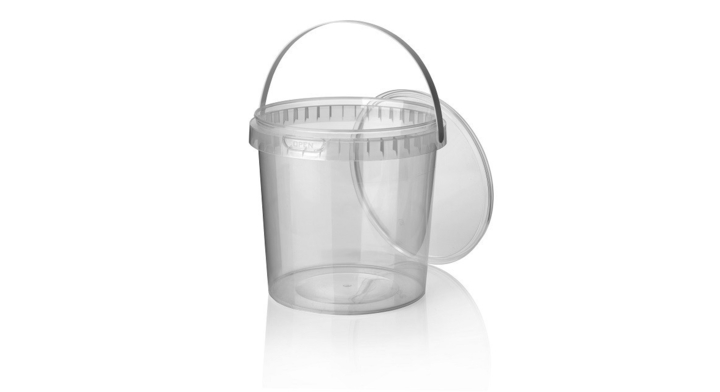 Pot 2000ml PP transp. diameter 165 + deksel Ds 84stuks