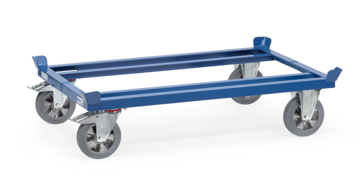 Palletonderwagen Elas. rubber, 1210x810mm Draagverm. 1200kg