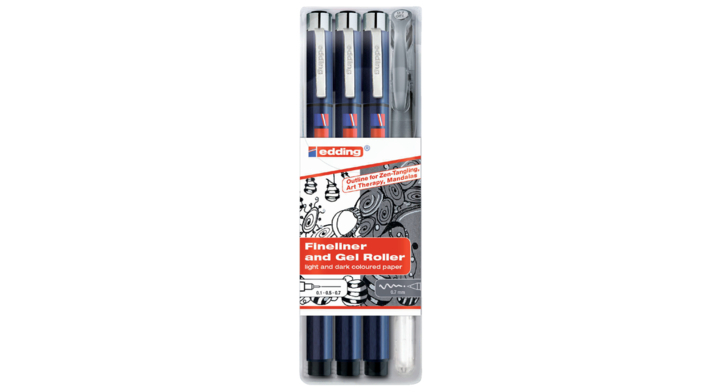Viltstift edding 1800/2185/4s tangle ass(4-1800-2185-4)