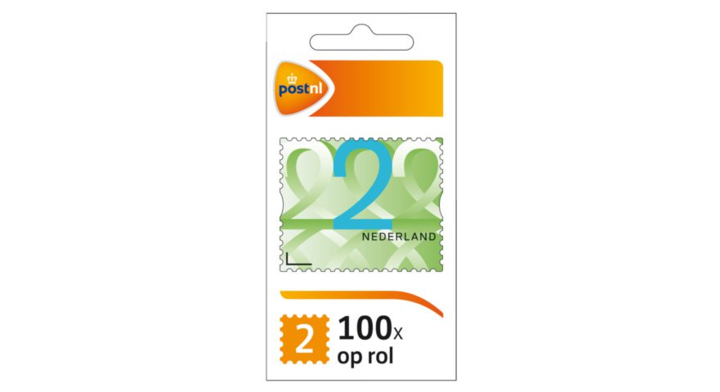 Postzegel NL waarde 2 zelfklevend 100 stuks