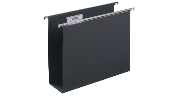 Alzicht Folio, hangmap, U-bodem, frontaal, 80mm, zwart