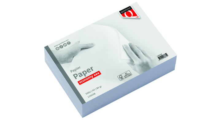 Quantore Economy, A5, 80 grams, kopieerpapier, wit (500 vel)