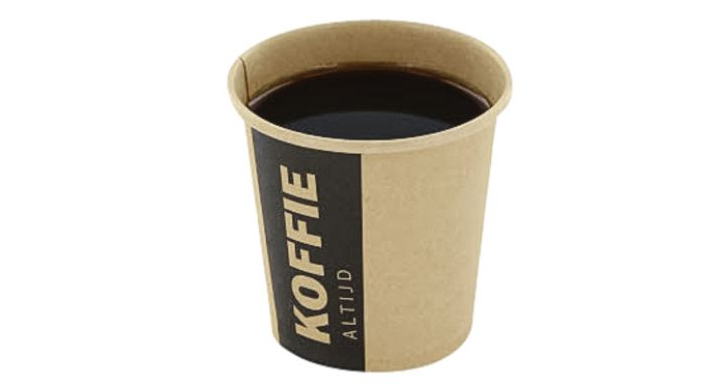 Koffiebeker, 118ml/5.5oz, 63mm, karton 'Altijd Koffie' (1000 stuks) | Q 1404008 |  OP=OP AANBIEDING