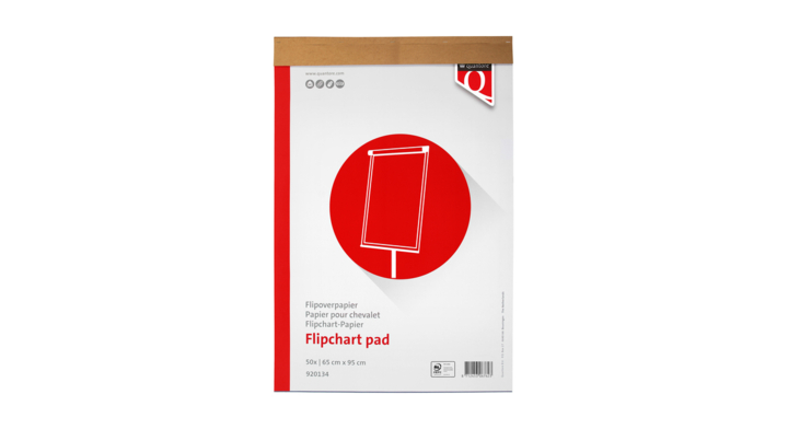 Quantore, flipoverpapier, 65x95cm, 50 vel, ongevouwen