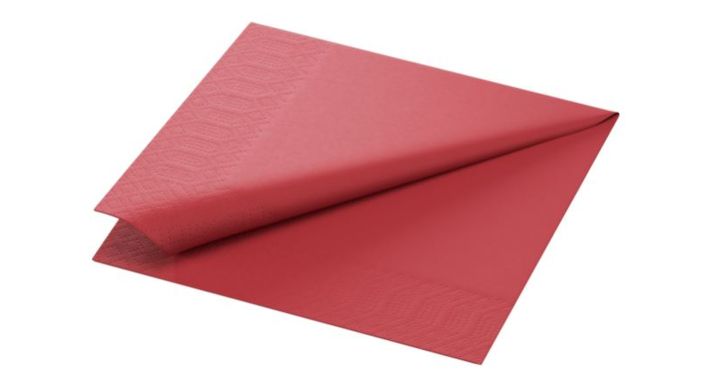Duni Tissue, servet, 33x33 cm, 2-laags, Bordeaux, 180381 (2000 stuks)