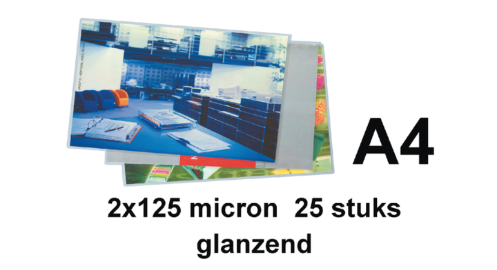 Lamineerhoes gbc a4 125mic glans
