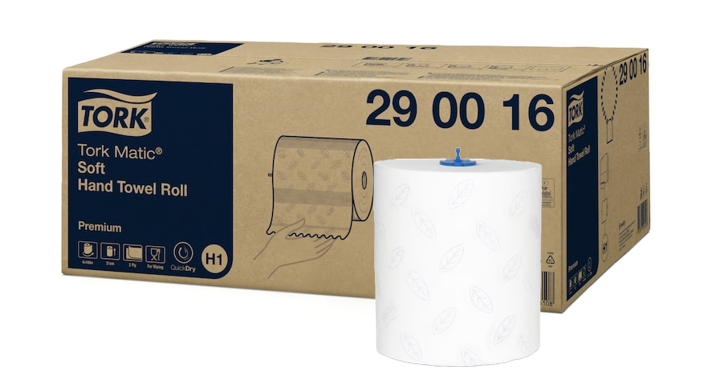Tork Matic Premium | Handdoekrol | 100 Meter | 2-Laags | H1 | Wit | 290016 (6 stuks)