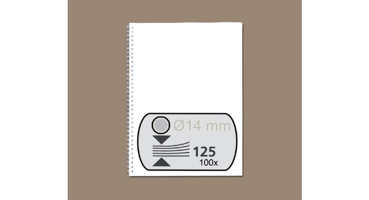 Draadrug fellowes 14mm 34r zilver(54454)