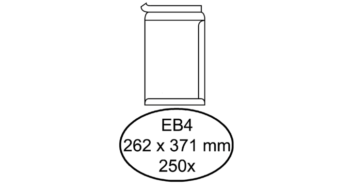 Envelop hermes akte eb4 262x371 zk 120gr 250st wit