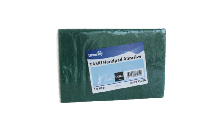 Diversey Taski Handpad, schuurlap, 15x23cm, groen (10 stuks)