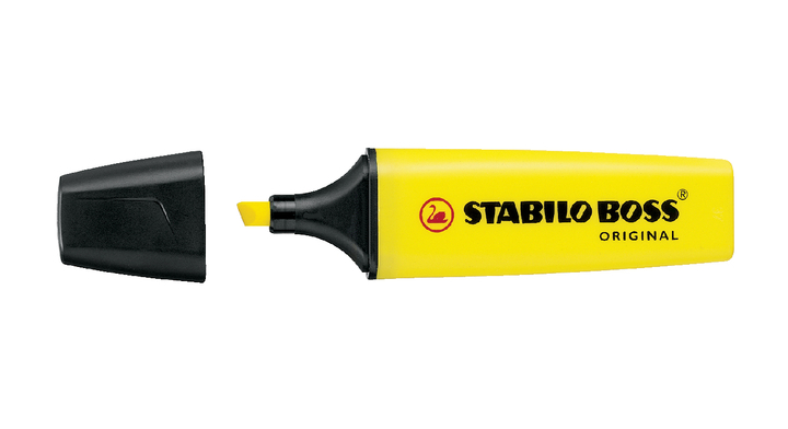 Markeerstift stabilo boss 7024 geel