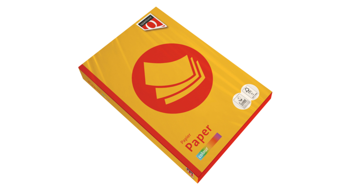 Kopieerpapier quantore colour a4 80gr diepgeel(129265)