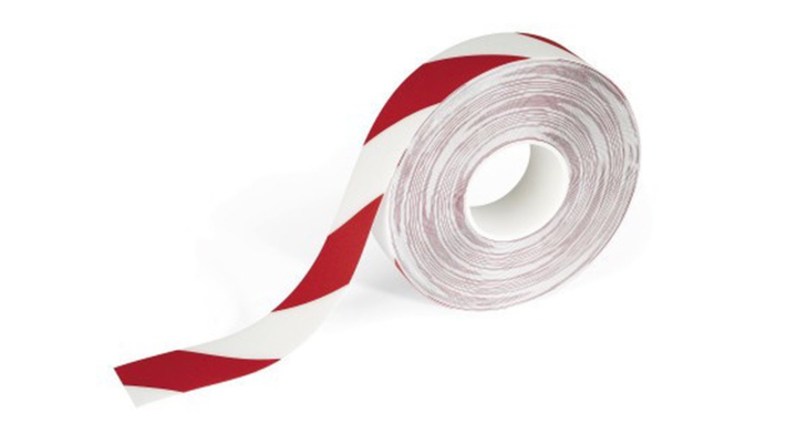 Durable, tweekleurige markeringssticker, rood/wit (1 rol)