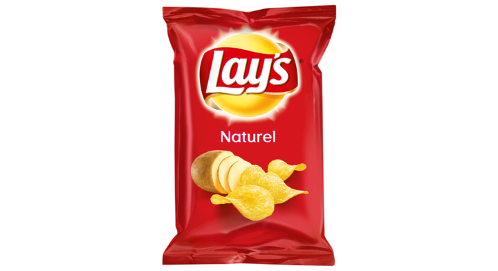 Lay's, chips, 40 gram, naturel, 37152 (1 zakje)