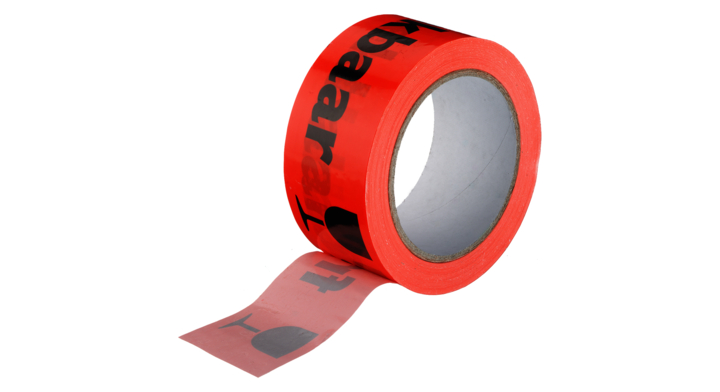 Verpakkingstape, PVC/Solvent, 50mm x 66m, oranje 