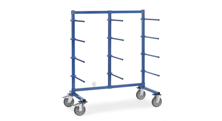 Horizontale steun voor draagarmwagen 1600 mm lang