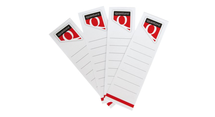 Rugetiket quantore 56x190mm breed wit(628156)