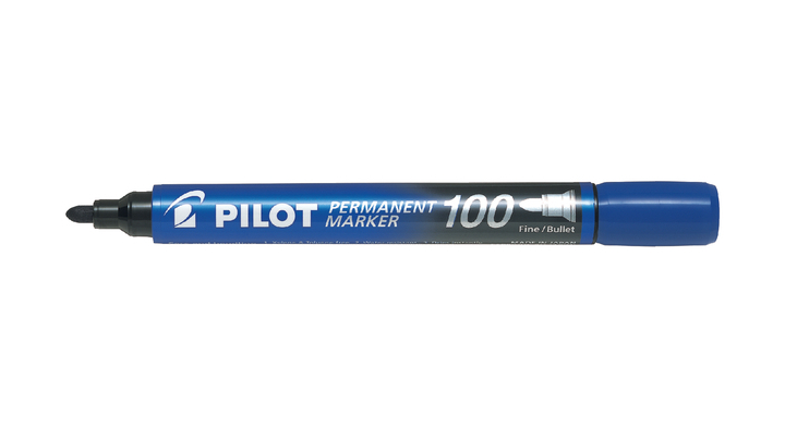 Viltstift pilot sca-100-l rond 1mm blauw(4010003)