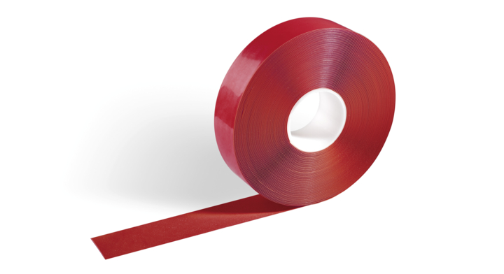 Durable, voermarkeringssticker, binnengebruik, rood (1 rol)