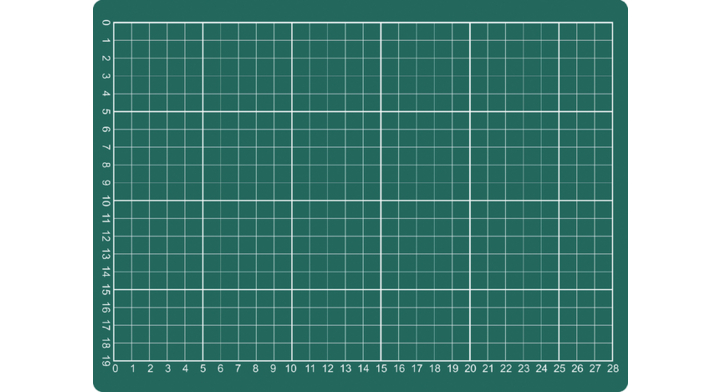Snijmat rillstab 220x300mm a4 3-laags groen(82601)