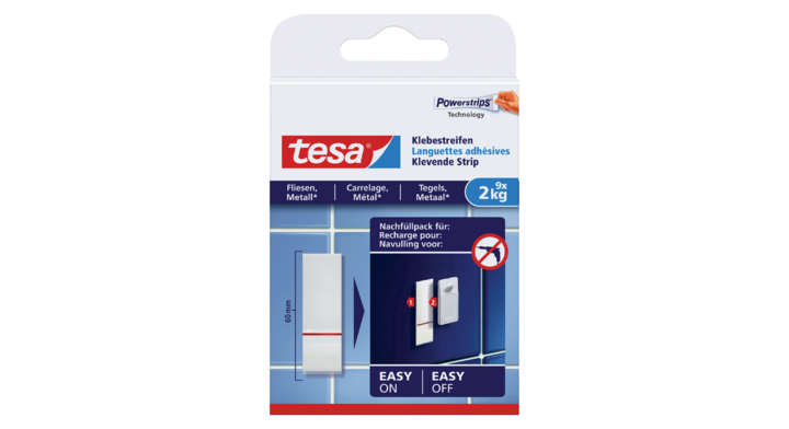 Powerstrip tesa voor tegels en metaal 2kg(77760-00000-00)
