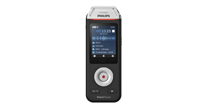 Digital voice recorder philips dvt 2110 voor interviews(dvt2
