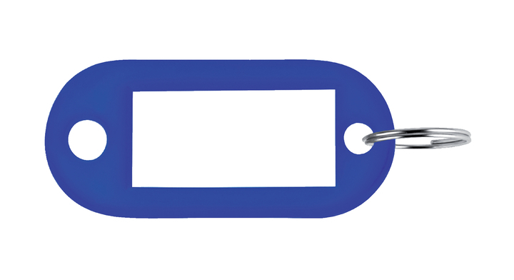 Sleutellabel pavo plastic donkerblauw(8008926)  ds/100